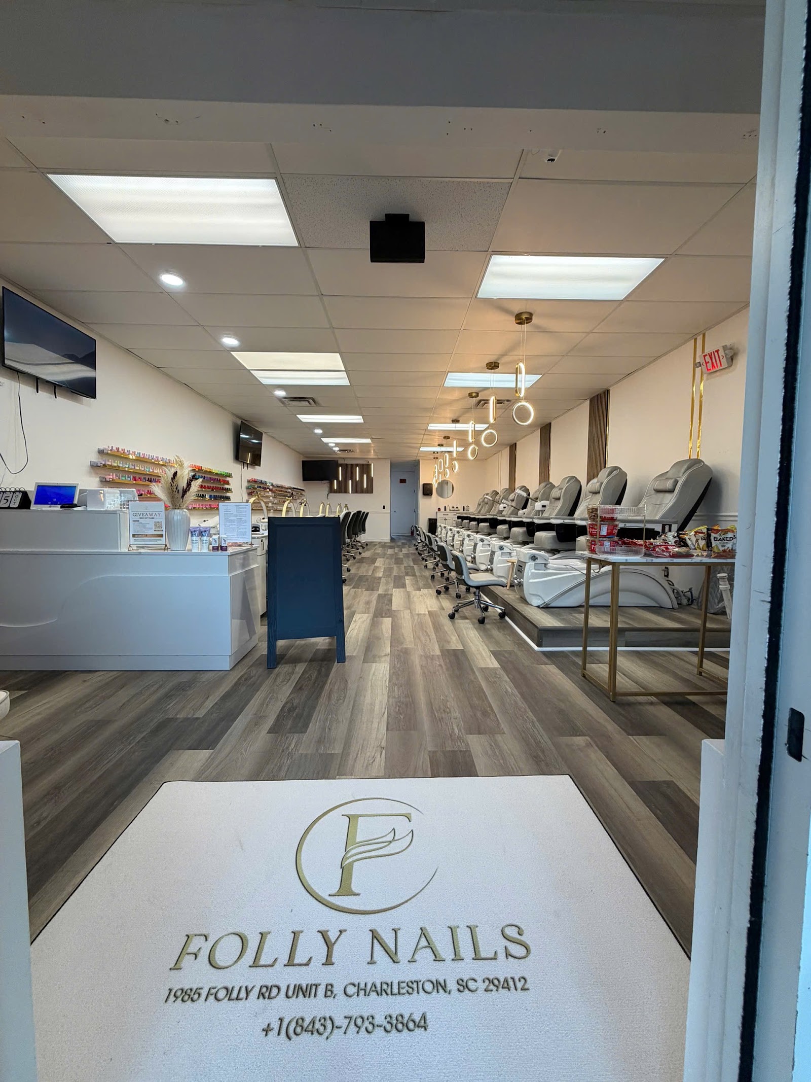 Folly Nails nail work in Charleston, South Carolina